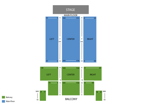 Michigan Theatre Seating Chart