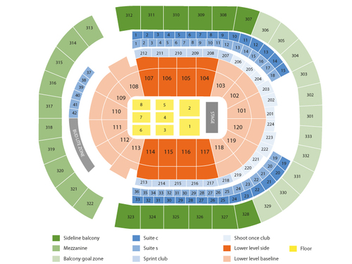 Bridgestone Arena Seating Chart