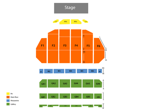 Fox Theatre Detroit Seating Chart