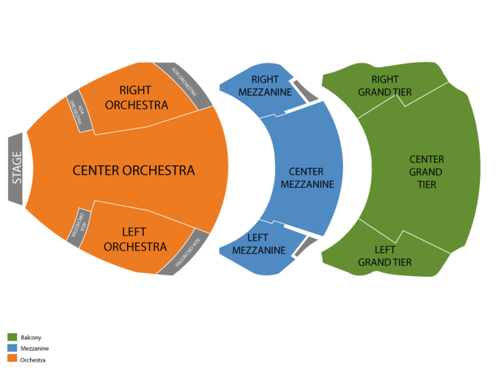 Seating Chart for Full House Seating Chart at Cobb Energy Performing Arts Centre