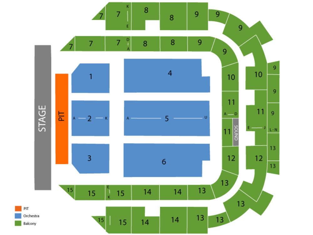 Seating Chart for Full House Seating Chart at Bell Auditorium