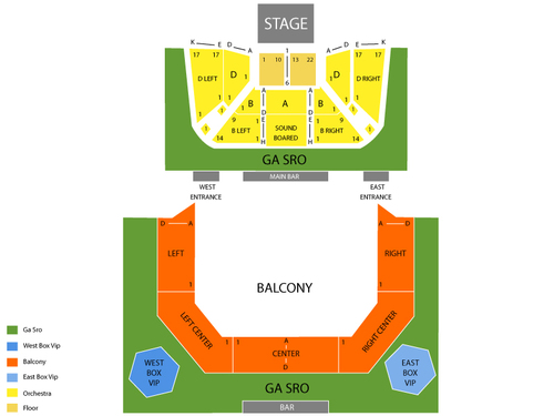 The Pageant Seating Chart