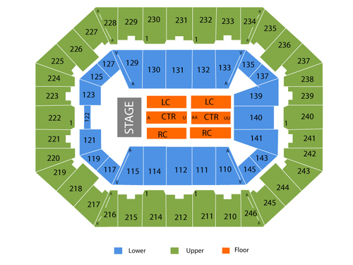 Charleston Civic Center Seating Chart