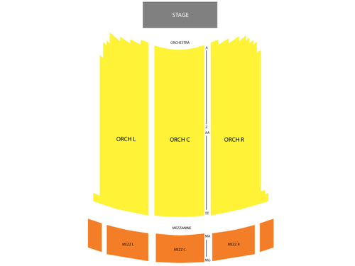 Arlington Theatre Seating Chart