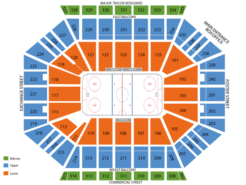 DCU Center Seating Chart