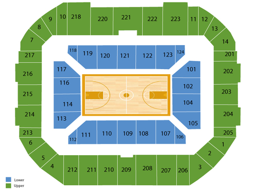 Gampel Pavilion Seating Chart
