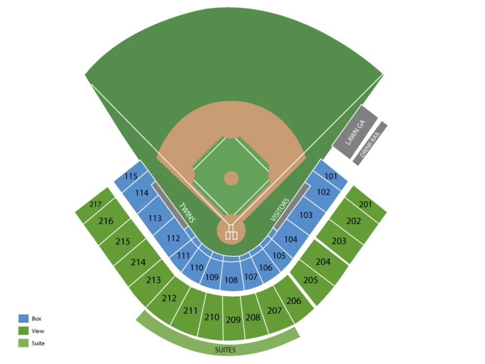 Seating Chart for Baseball Seating Chart at Hammond Stadium