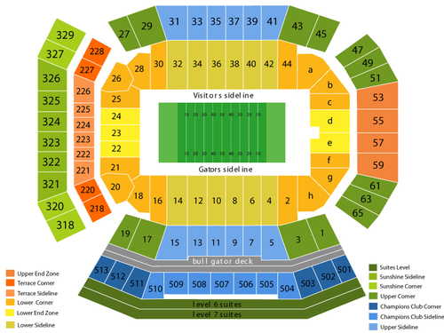Ben Hill Griffin Stadium Seating Chart