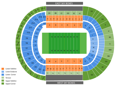 Neyland Stadium Seating Chart
