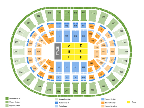 Palace of Auburn Hills Seating Chart