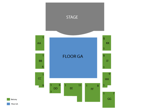 Roseland Theater Seating Chart