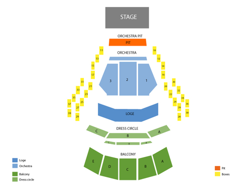 Mahaffey Theater Seating Chart