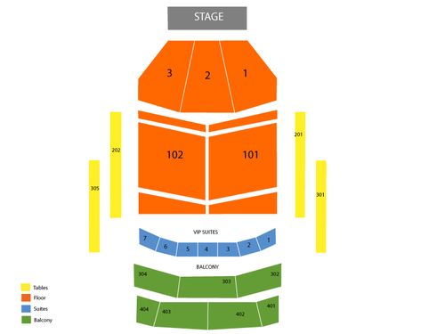 The Joint at the Hard Rock Hotel Seating Chart