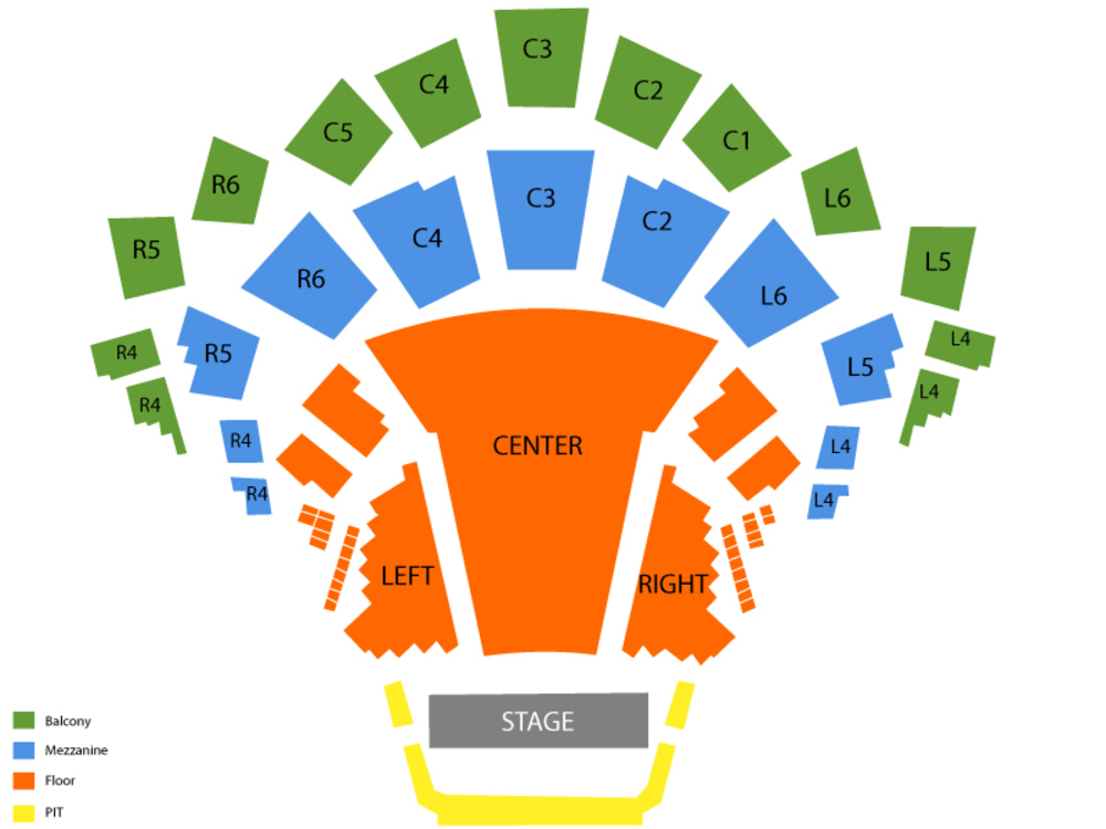 Seating Chart for Full House Seating Chart at Roy Thomson Hall