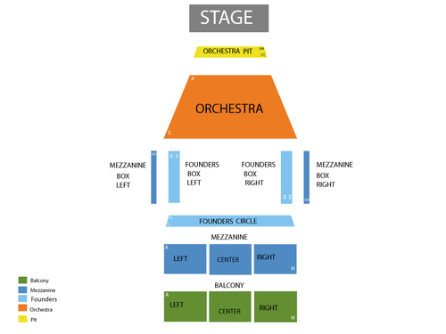 Fred Kavli Theatre-Thousand Oaks Civic Arts Seating Chart