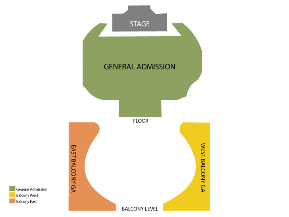 Seating Chart for General Admission Seating Chart at Hollywood Palladium