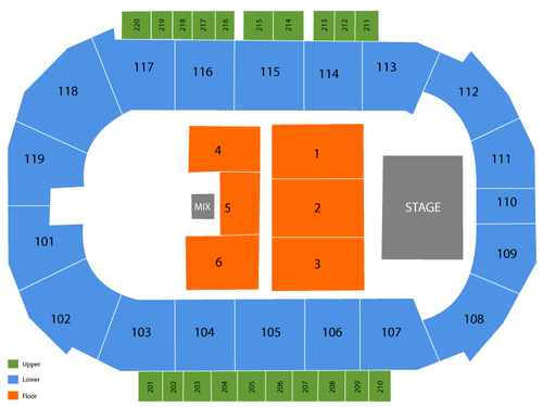ShoWare Center Seating Chart
