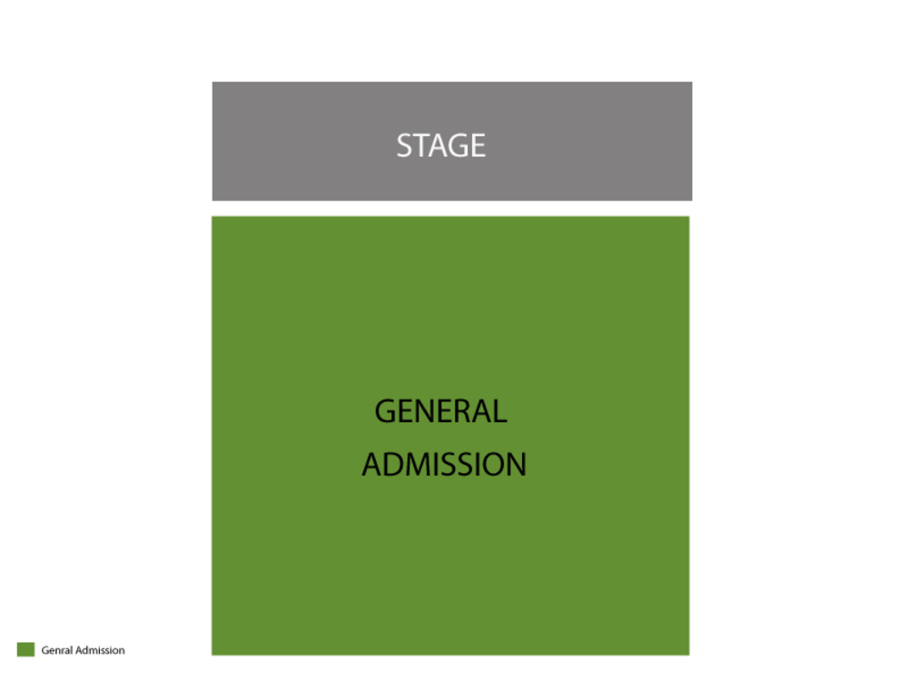 Seating Chart for General Admission Seating Chart at Phoenix Concert Theatre