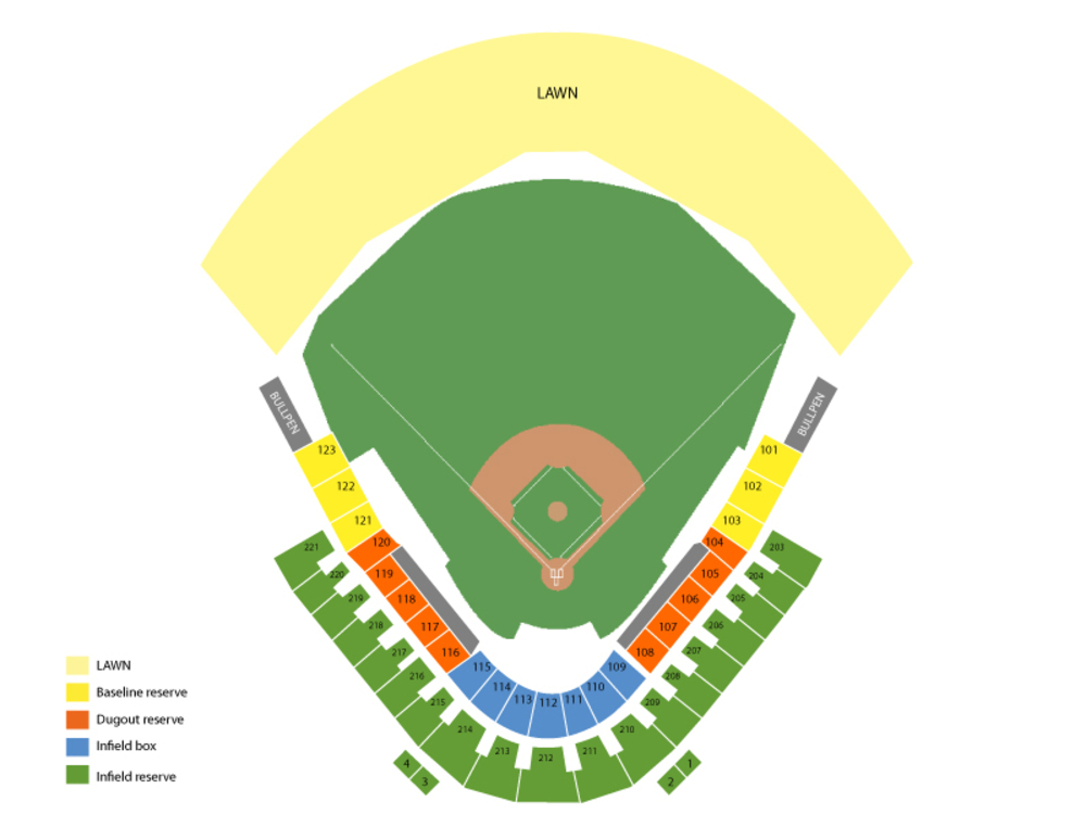 Salt River Fields seating map