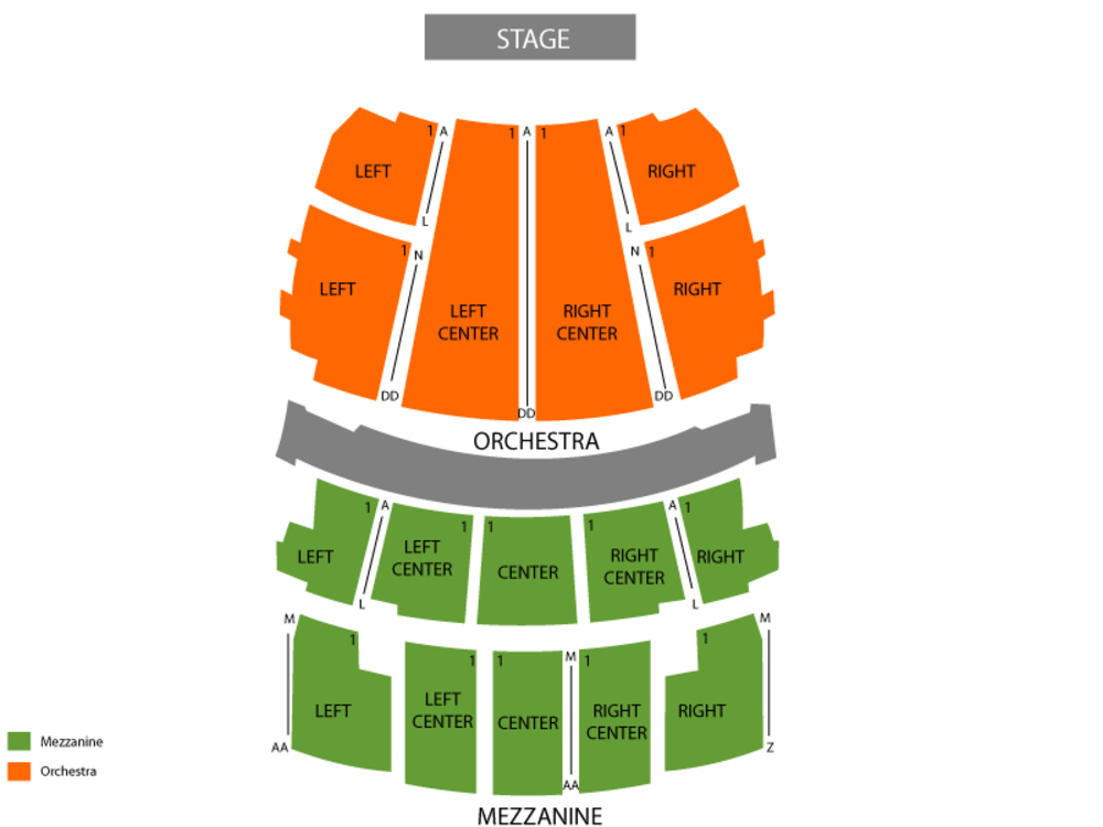 Stifel Theatre seating map