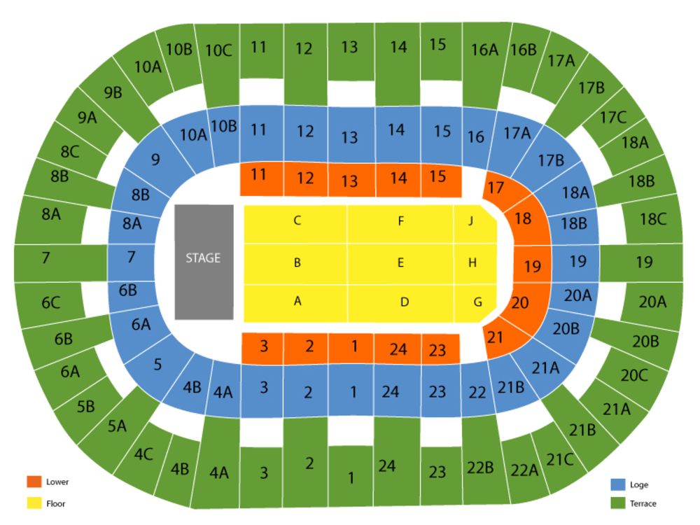 Pechanga Arena - San Diego seating map