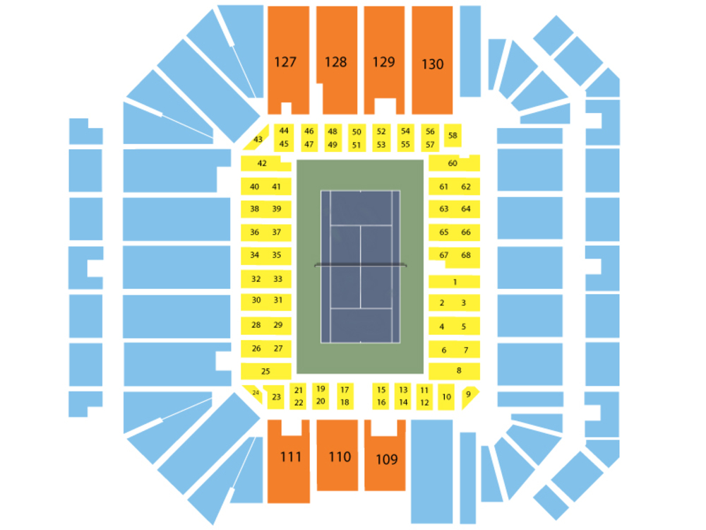 Armstrong Stadium seating map