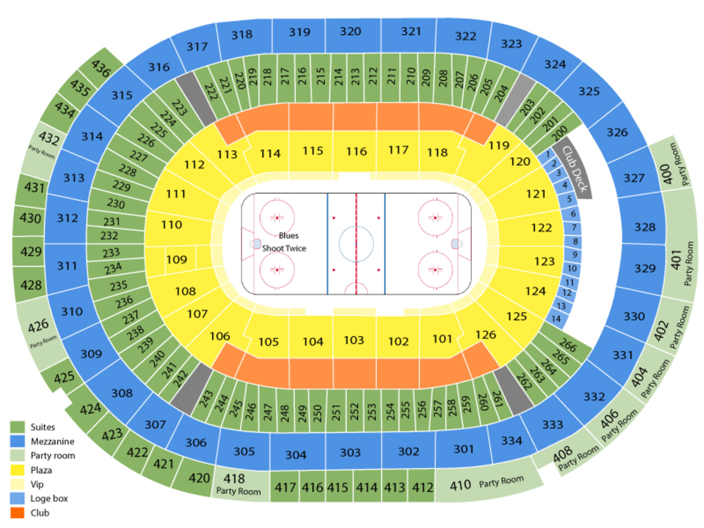 Enterprise Center seating map