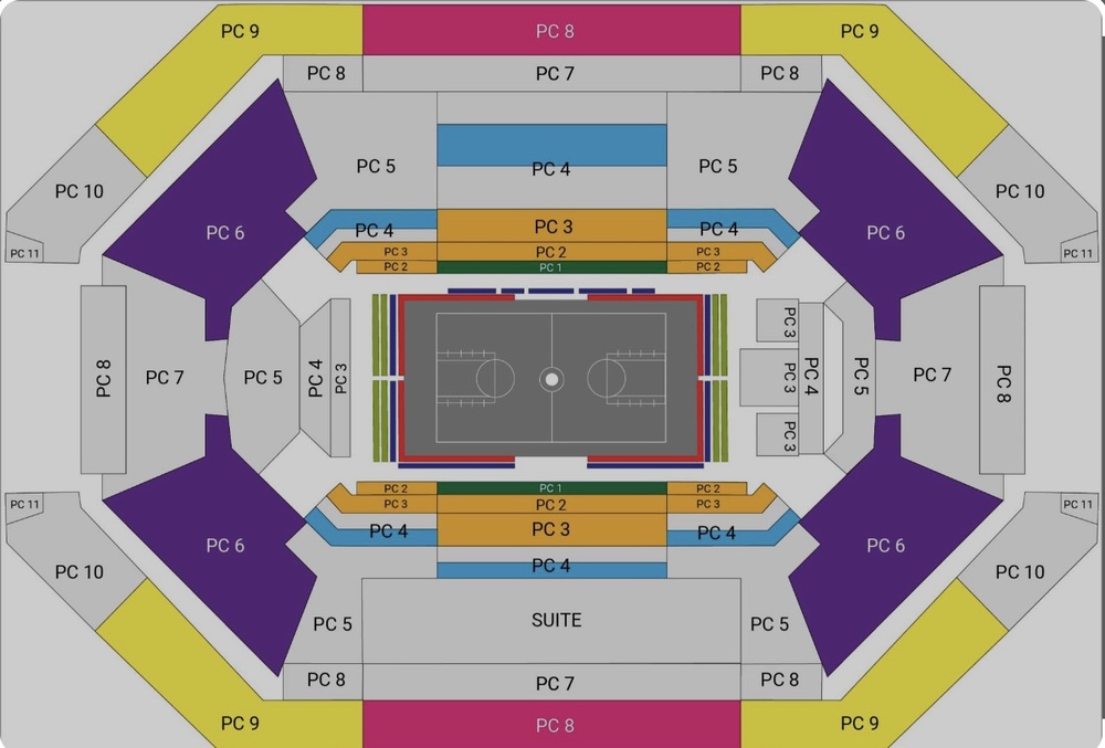 Accor Arena seating map