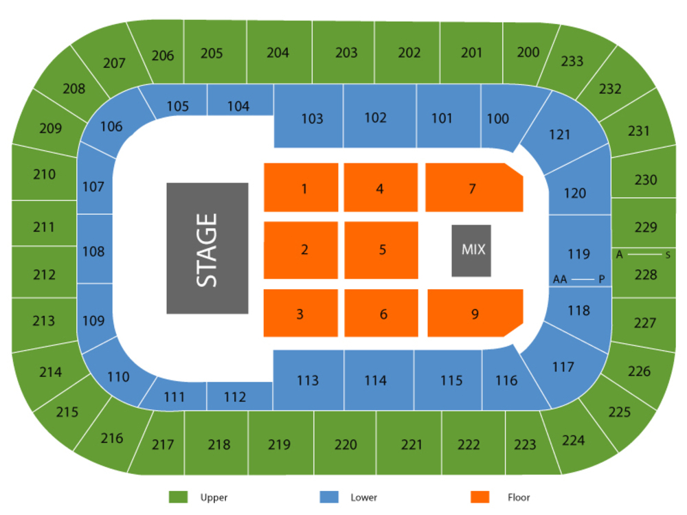 Bon Secours Wellness Arena seating map