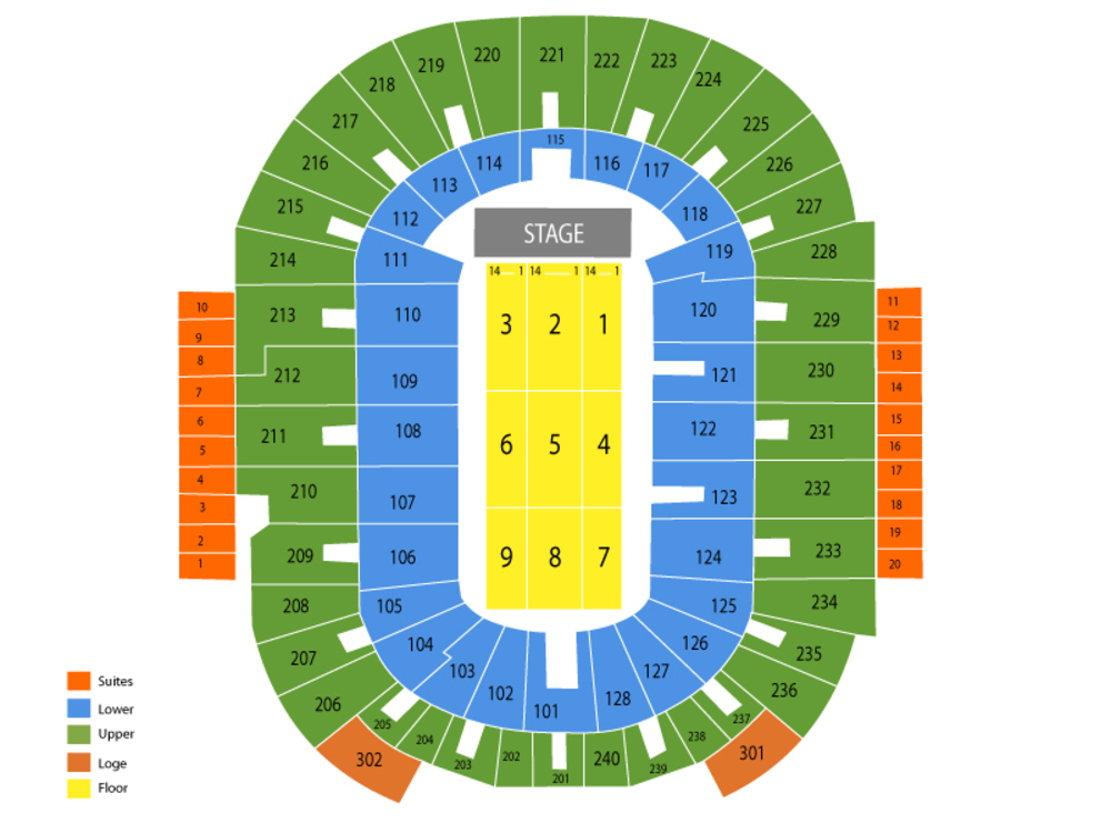 Amica Mutual Pavilion seating map
