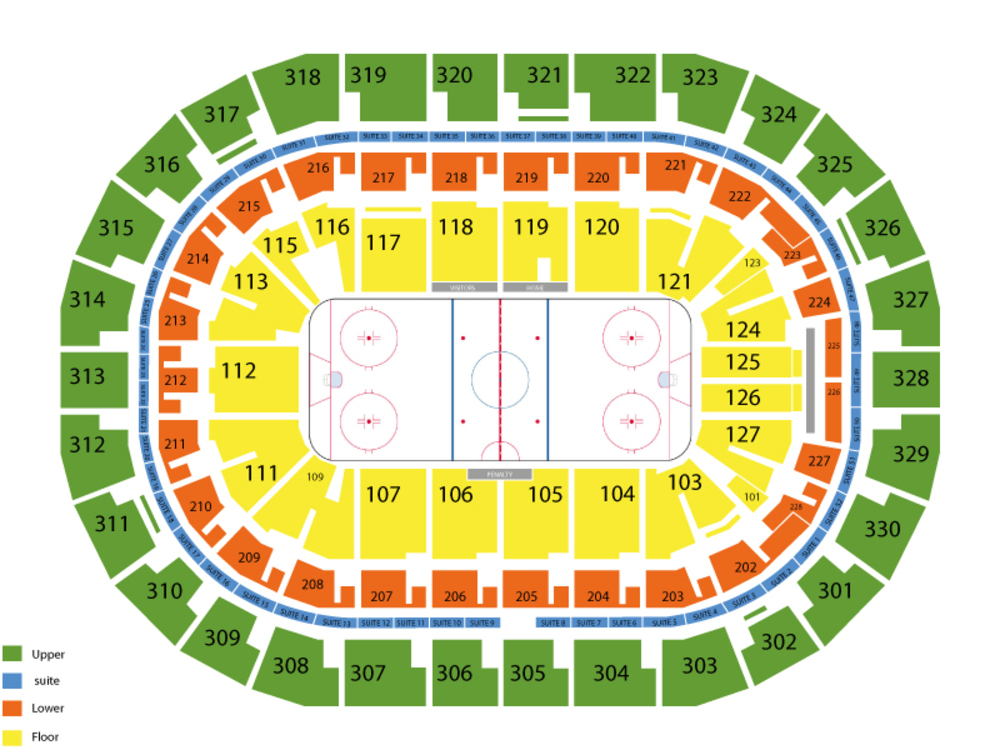 Canada Life Centre seating map